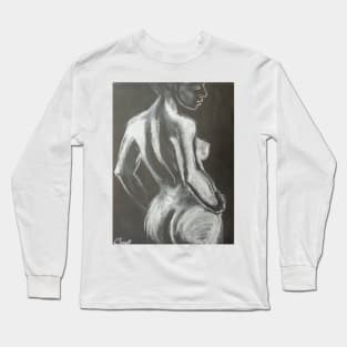 Graceful Back - Female Nude Long Sleeve T-Shirt